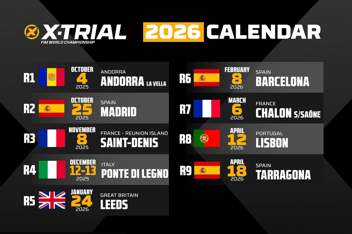 X-Trial 2026 : Plus de pays, plus de sensations fortes