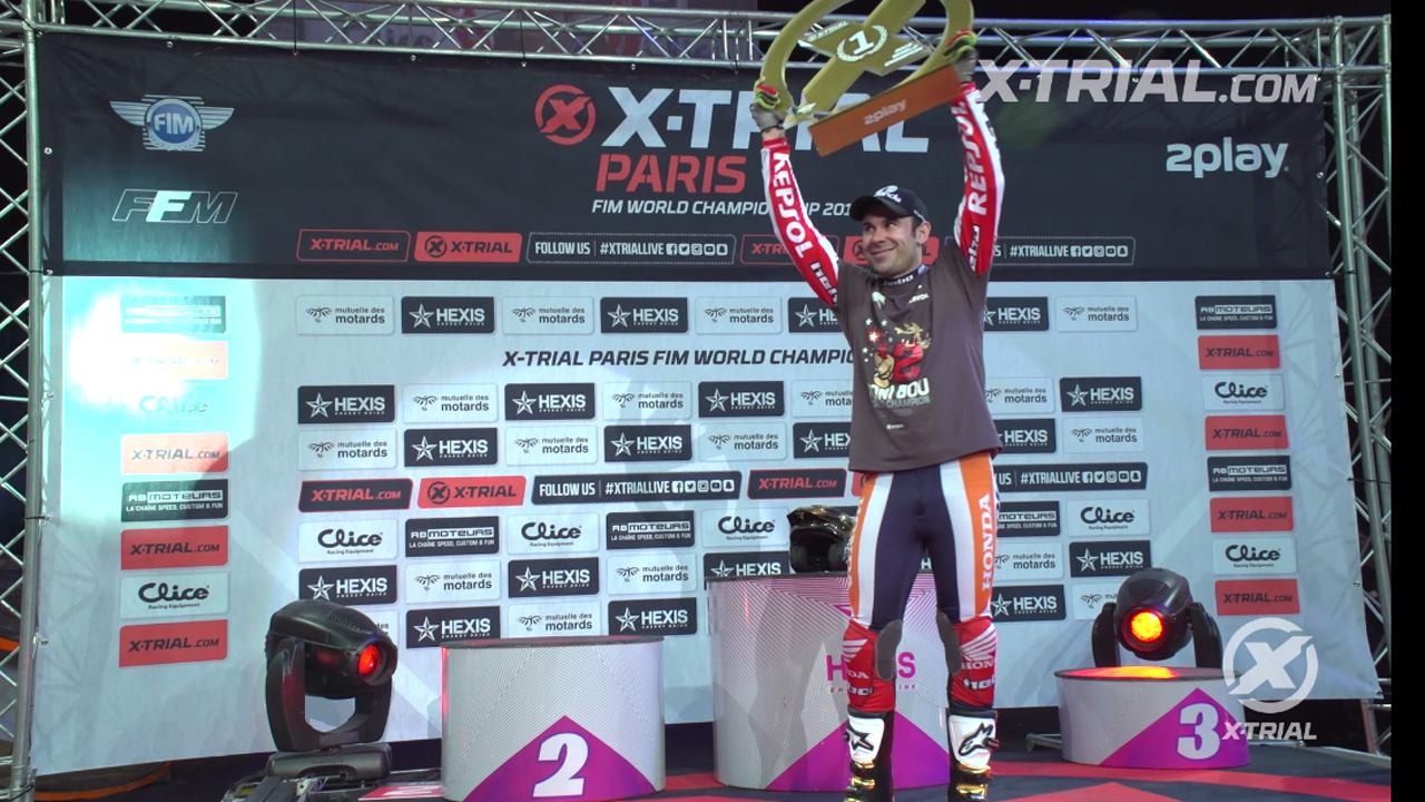 X-Trial Par�s - Toni Bou Wolrd Championship Celebration